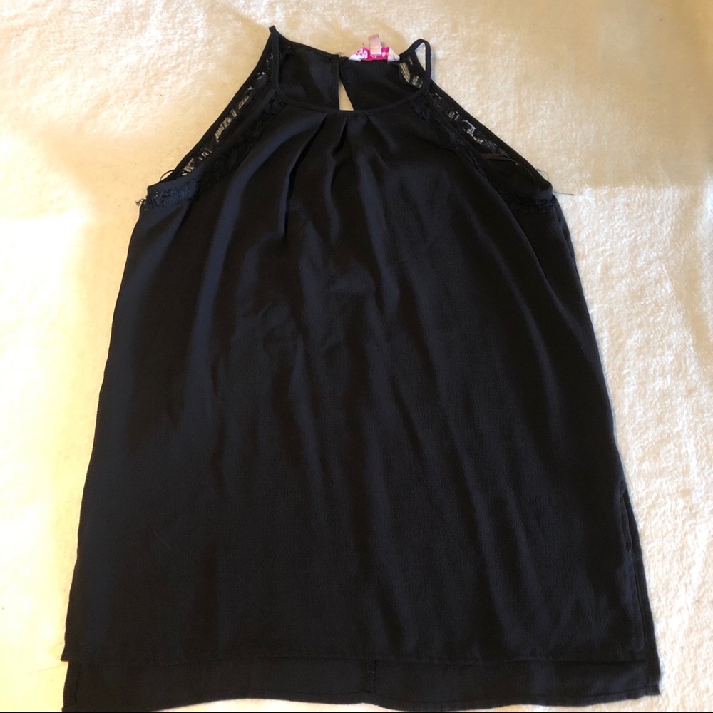 Black tank top